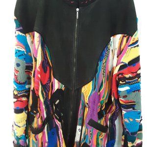 Coogi sweater jacket bomber large